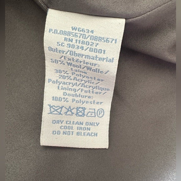 BODEN Wool Blend Buttoned Striped Skirt - Picture 4 of 4